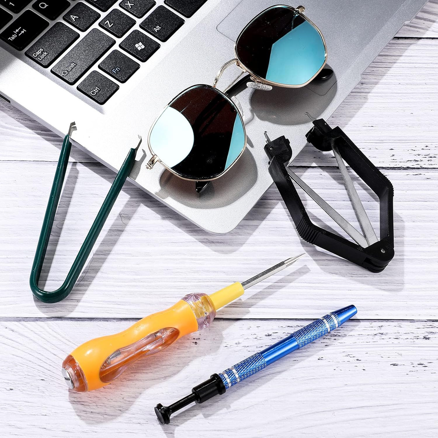 4 Pieces IC Chip Remover Tool IC PLCC Chip Extraction Tool Extractor Puller 4-Cl