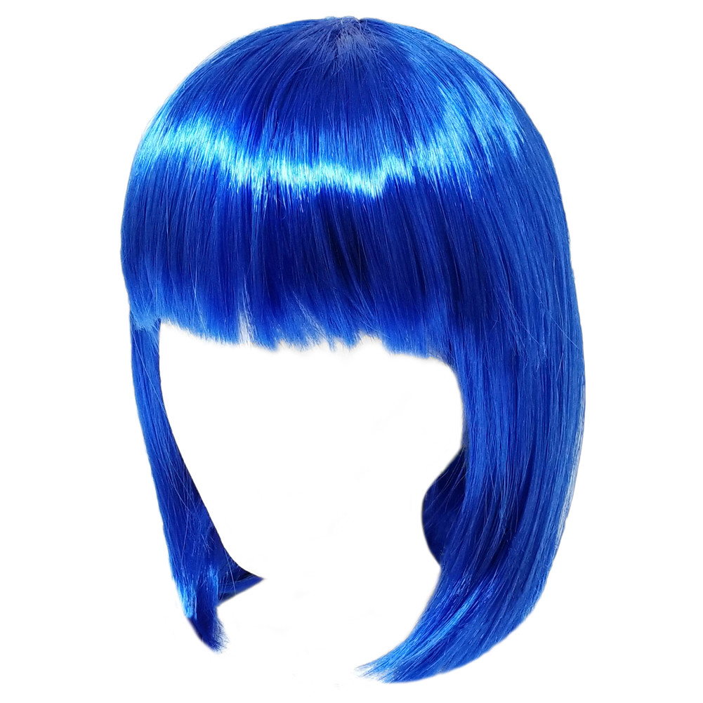 Economy Blue Bob Wig ~ ADULT TEEN HALLOWEEN SHORT BOB COSTUME COSPLAY PARTY WIG