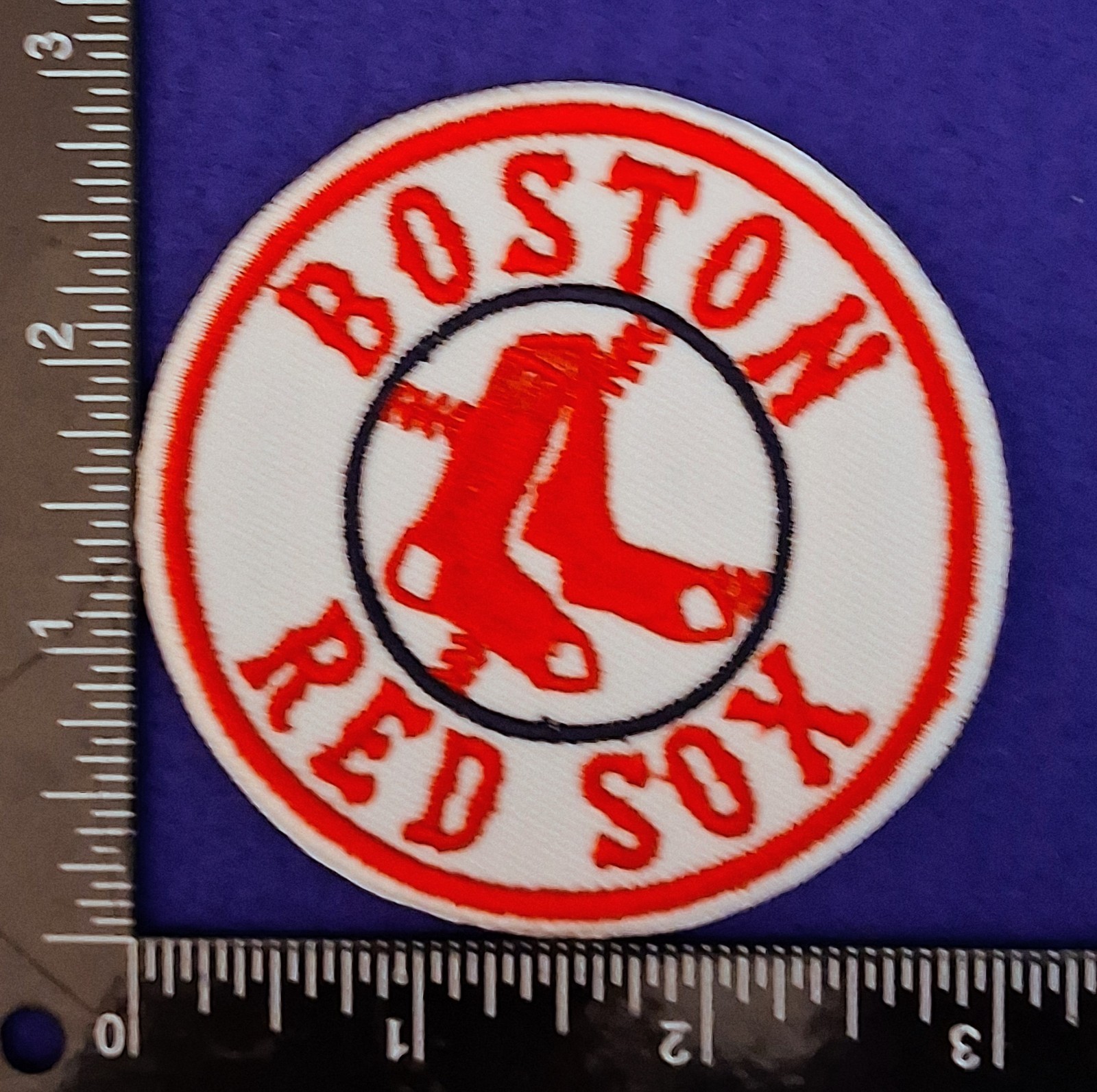 BOSTON RED SOX BASEBALL IRON ON PATCH