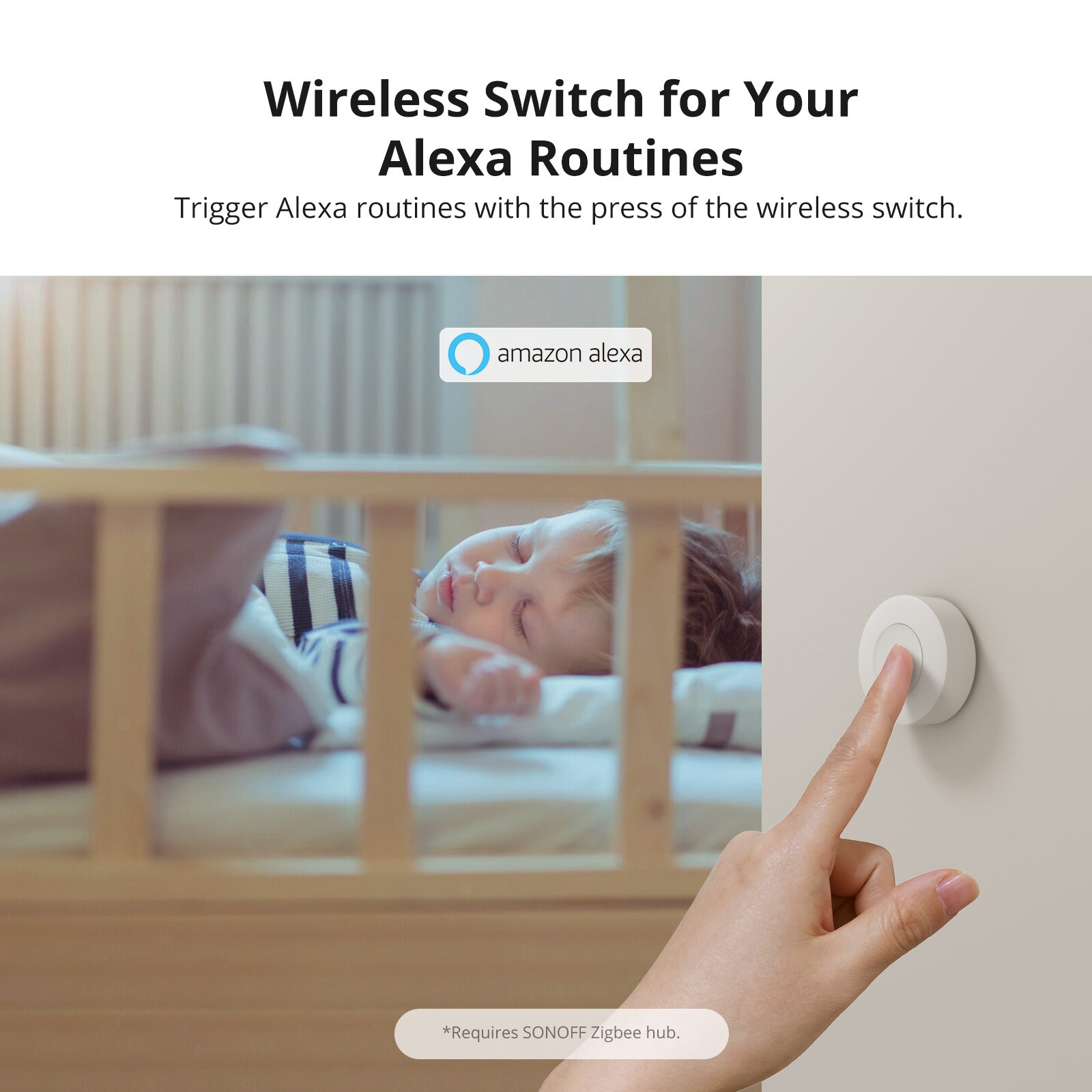 SONOFF Zigbee Wireless Switch SNZB-01P Button Switch Smart Scene Two-way Contol