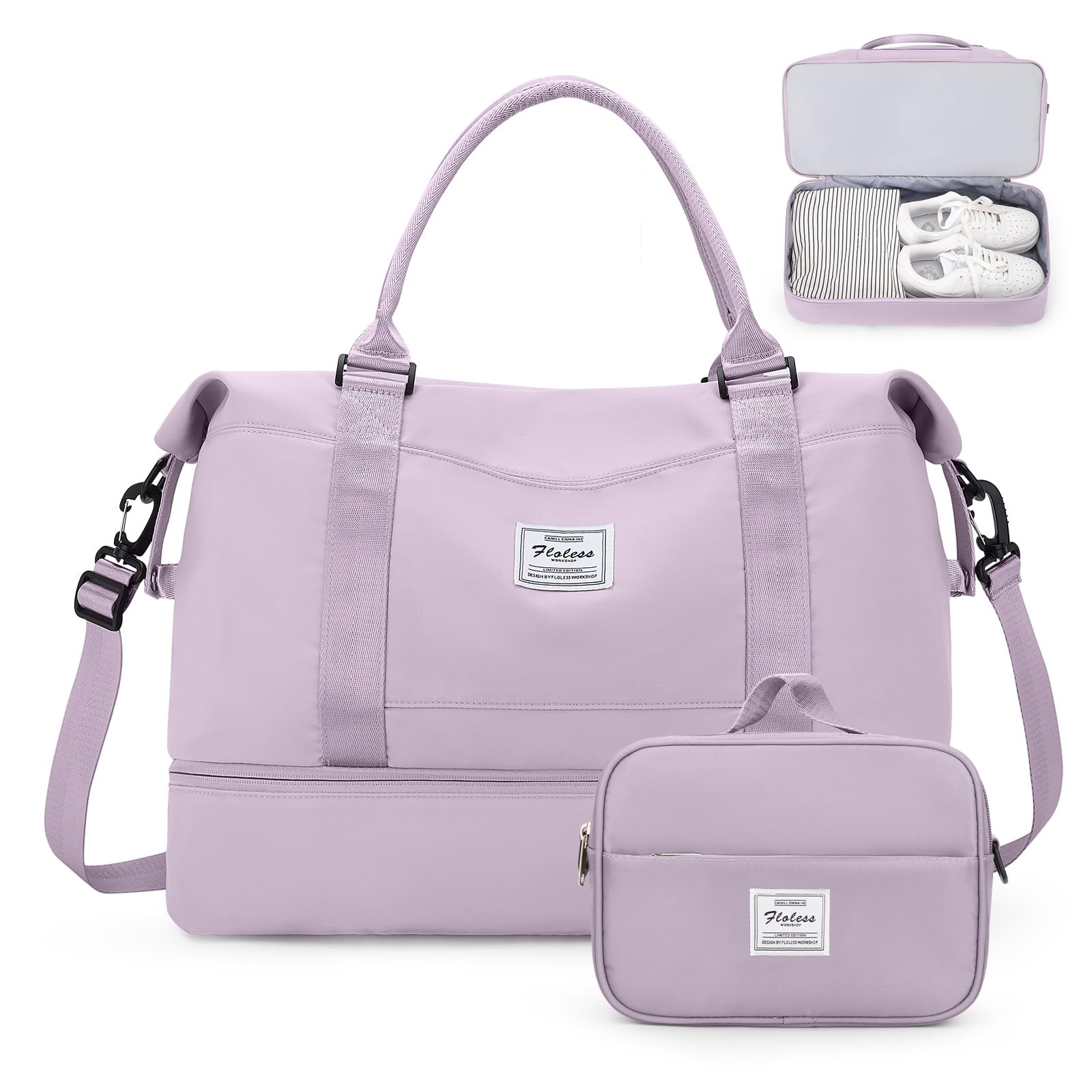 Weekender Bags for Women, Carry-On Overnight Travel Duffel Bag