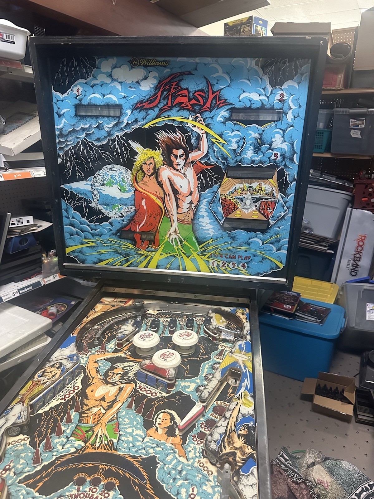 1978 Williams Flash Pinball Machine - Non Working