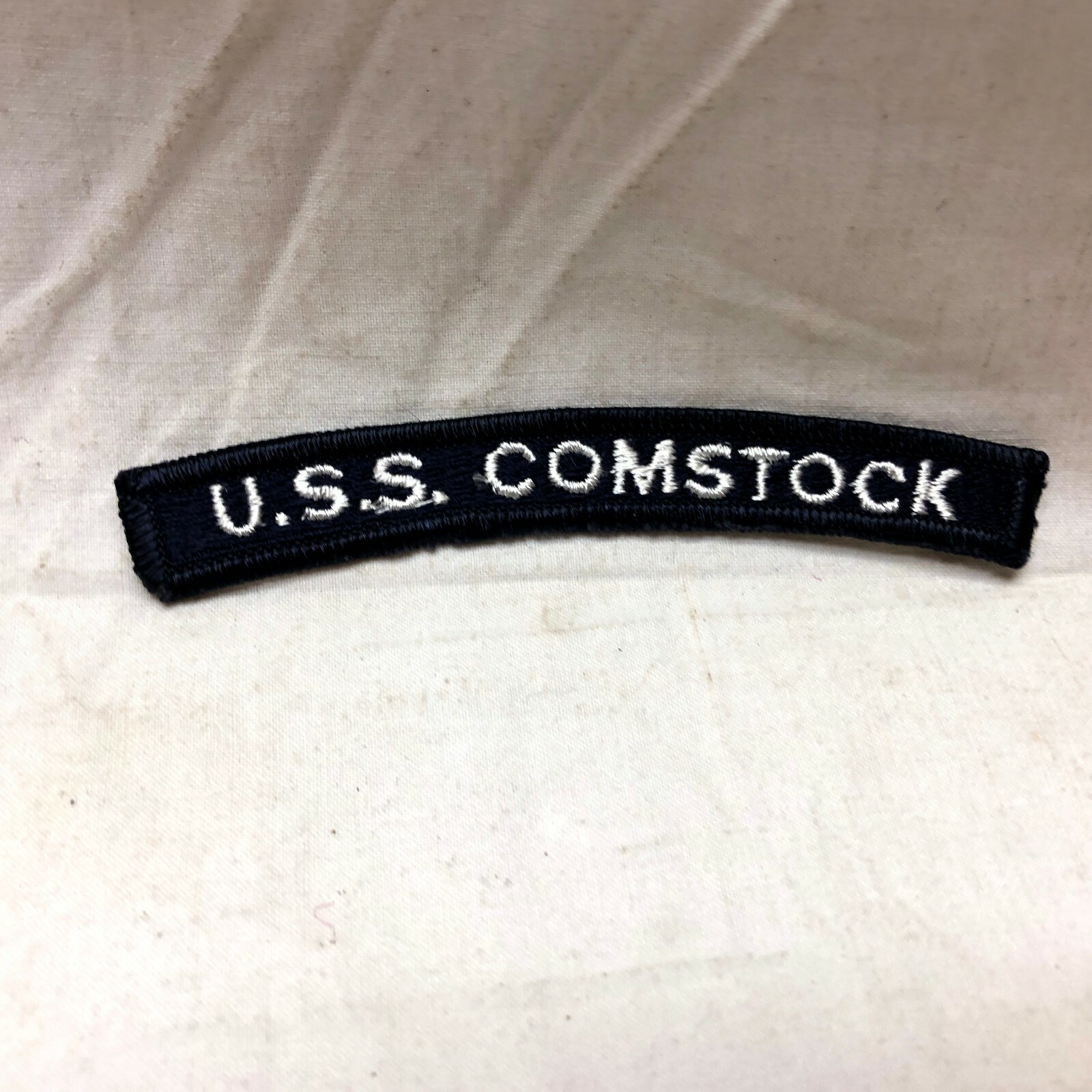 Military Patch Arc Tab Badge U.S.S. Comstock