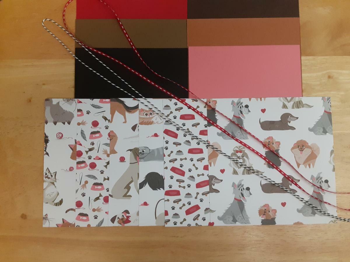 Stampin Up! PLAYFUL PETS 6 X 6" Designer Paper Card Kit Ribbon RARE