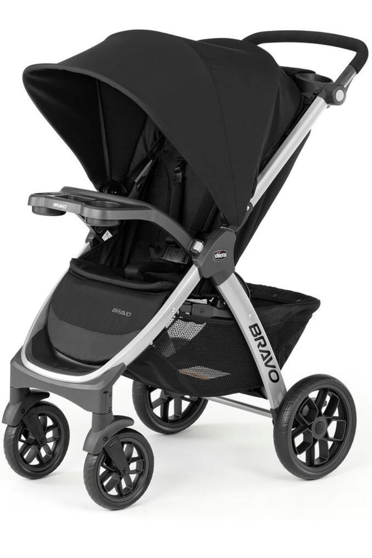 Chicco Bravo Quick-Fold Stroller Black New