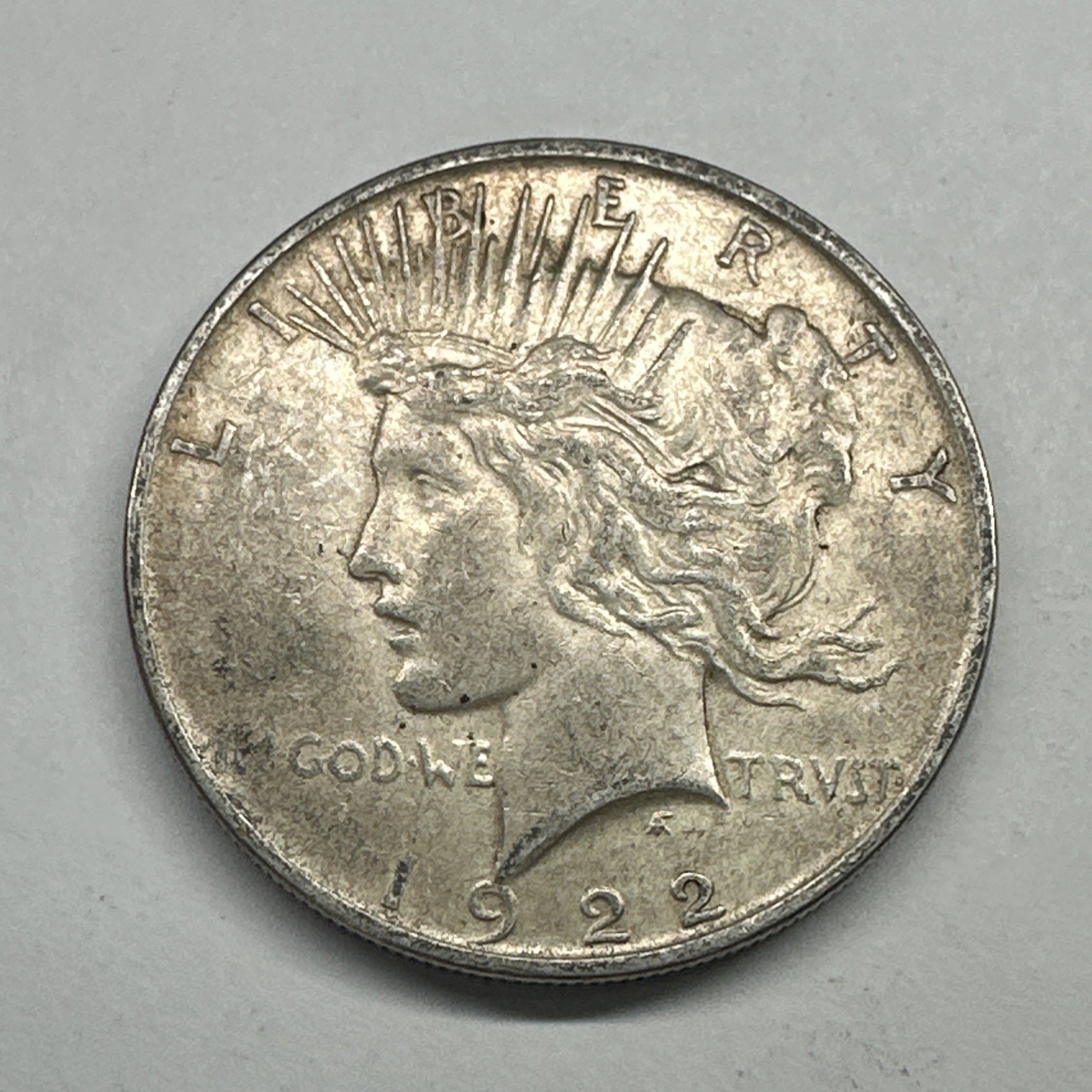 1922-D Peace Silver Dollar | 90 Degree Rotated Dies | Circulated | 213423