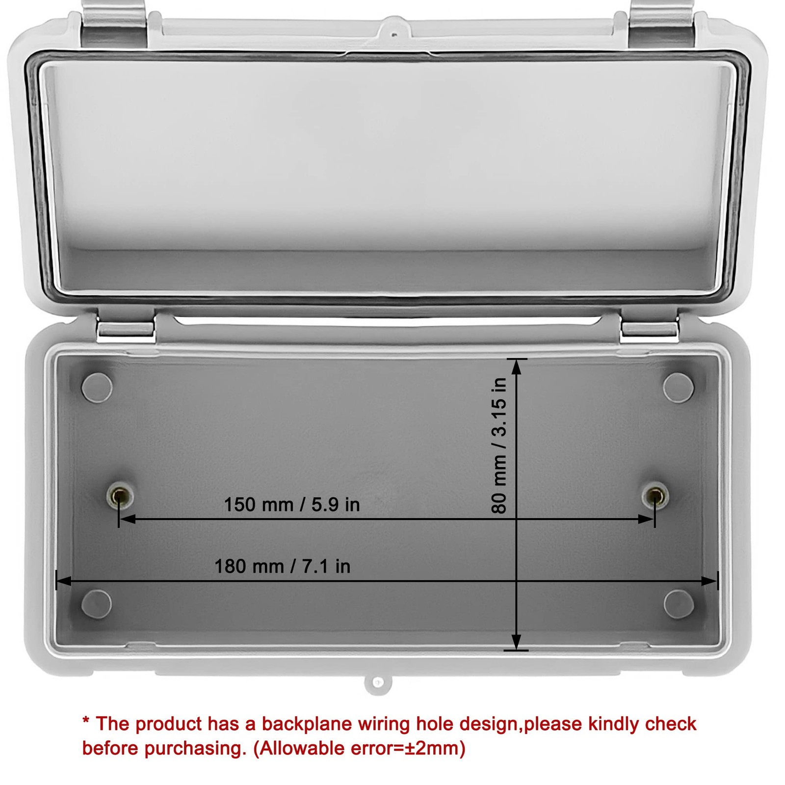 ABS Plastic Dustproof Waterproof IP65 Junction Box Universal Durable Electric...