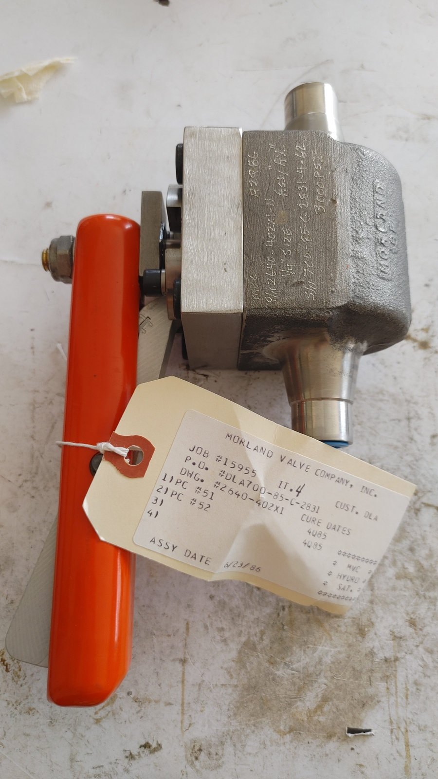 2640-402X1ASSYAX - Electric Boat Corp. - Ball Valve