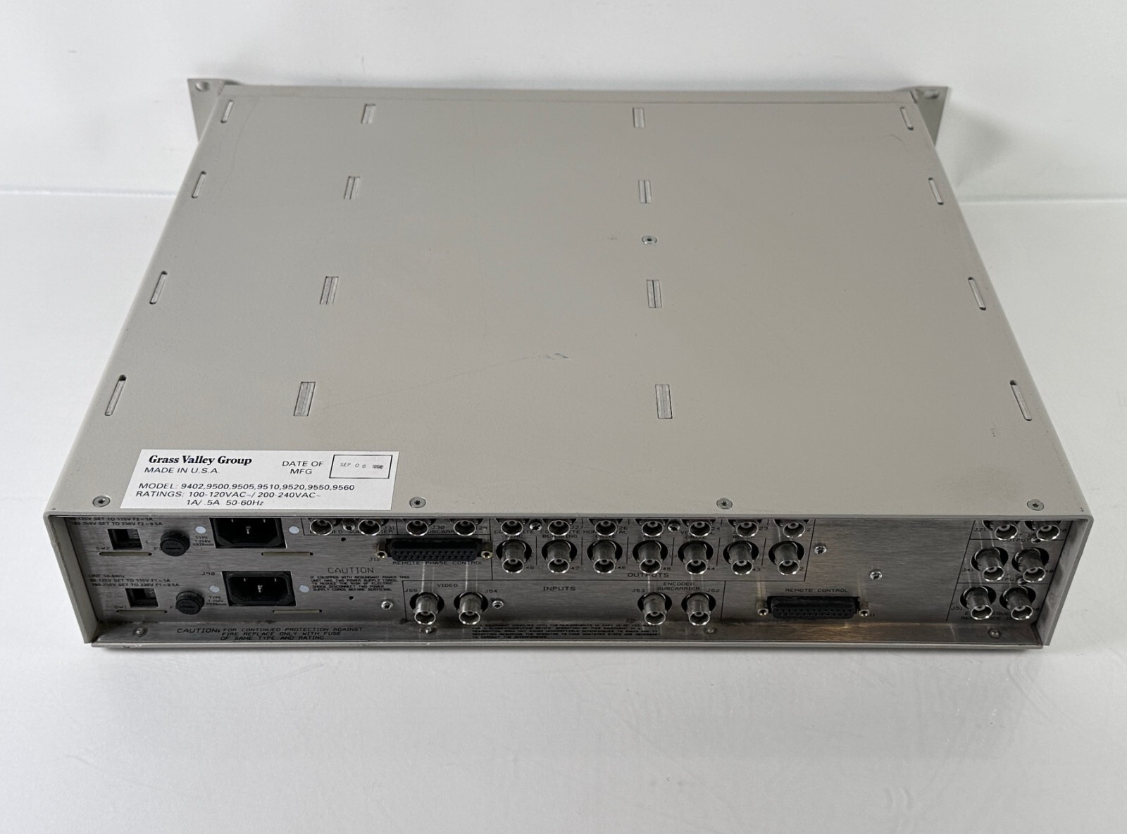 Grass Valley 9520A Master Reference Synchronizing Generator