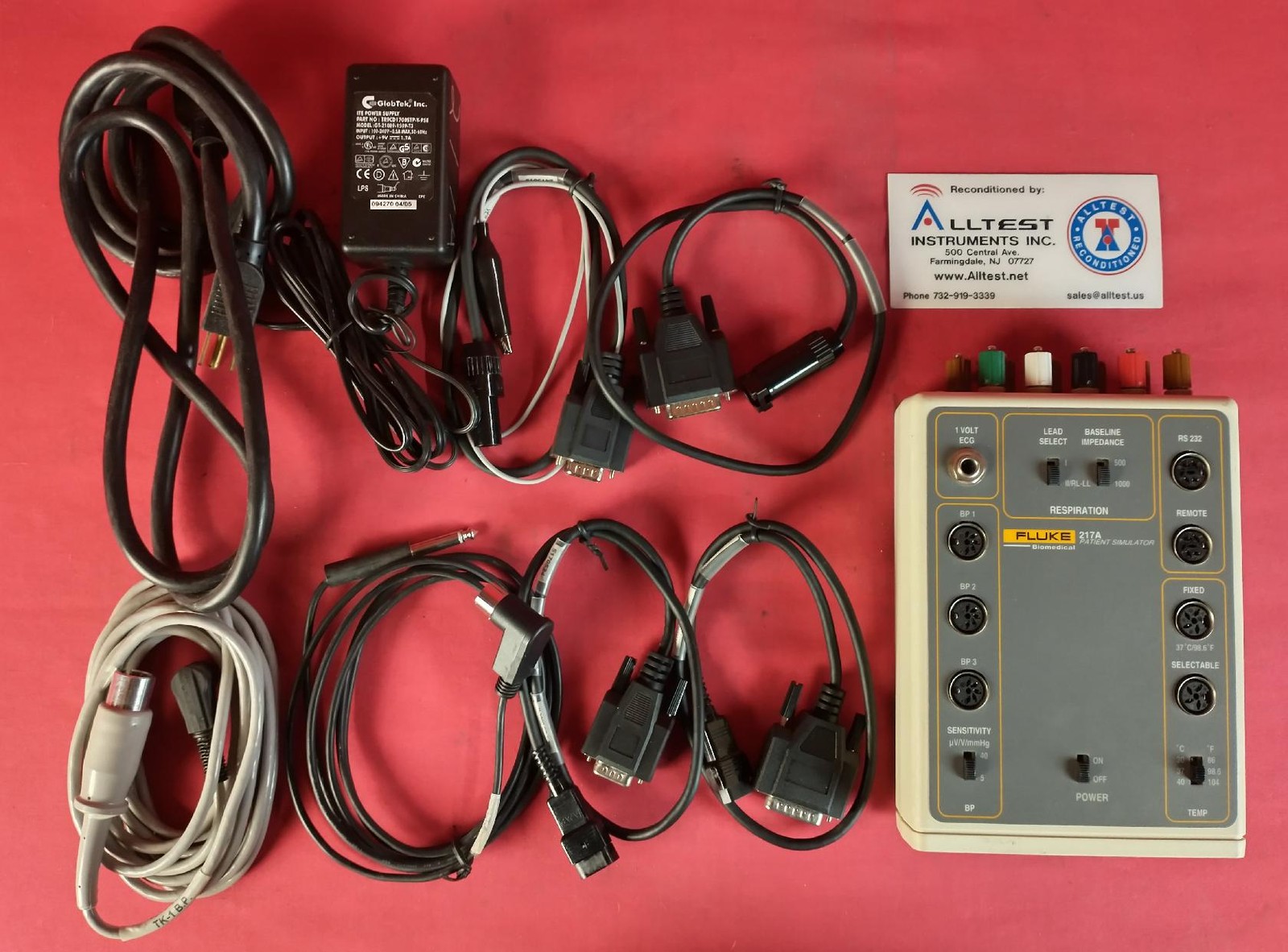 Fluke 217A Patient Monitor, Accessories and Travel Bag included, 8860037