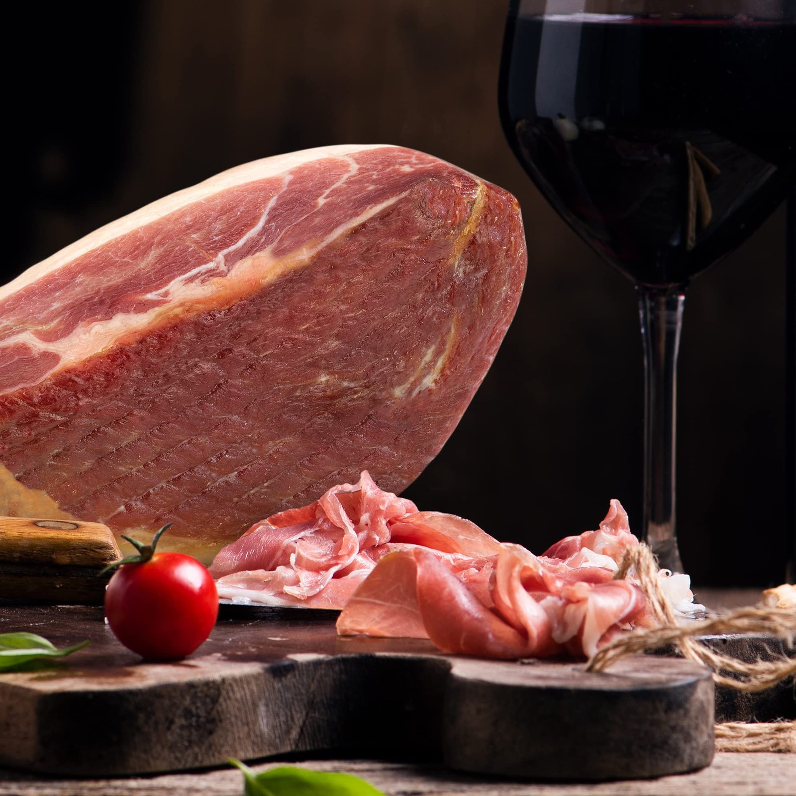 Serrano Ham Boneless & Stand - Spanish Jamon Ideal for Tapas...