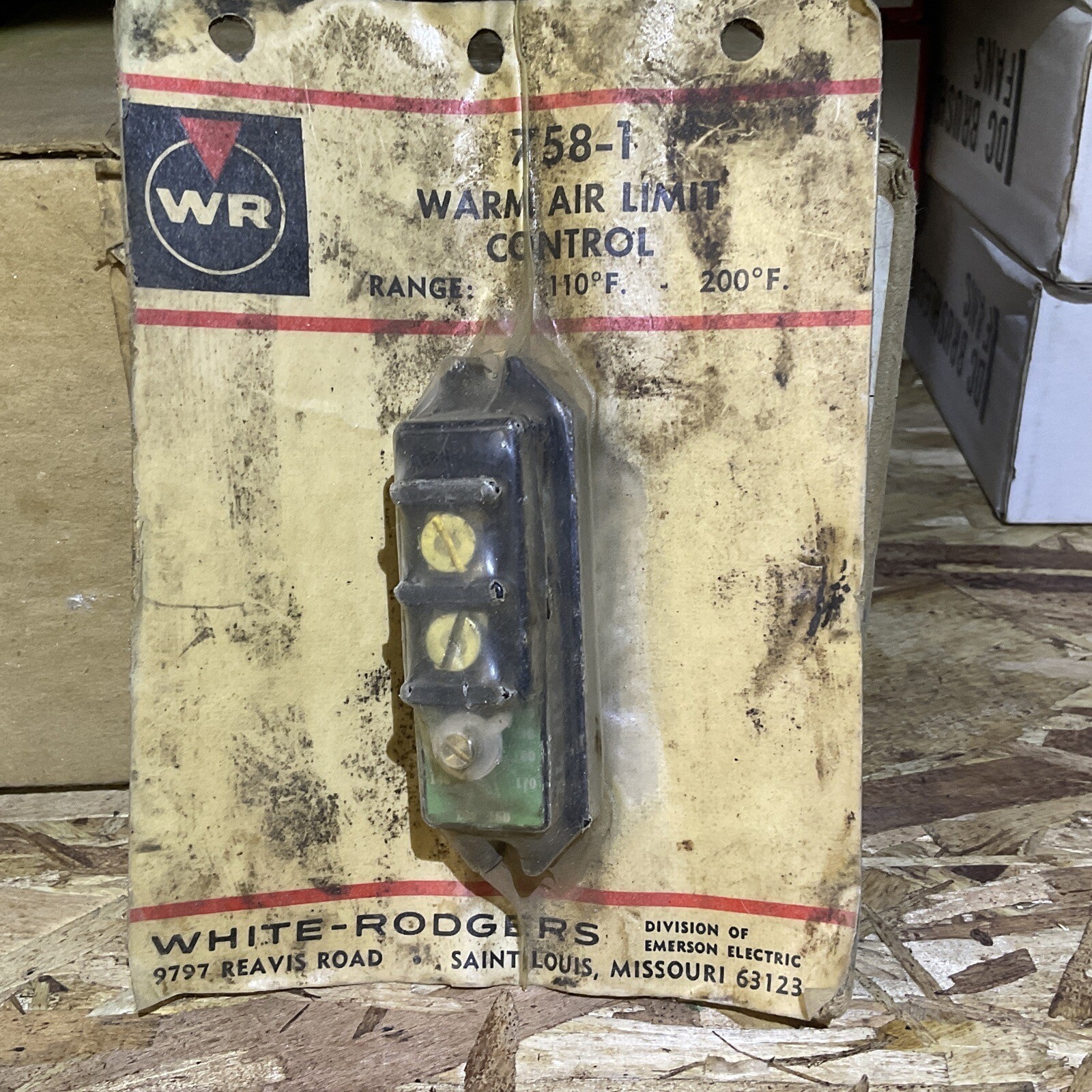 NEW  White Rodgers 758-1 Limit Control; 110°F To 200°F