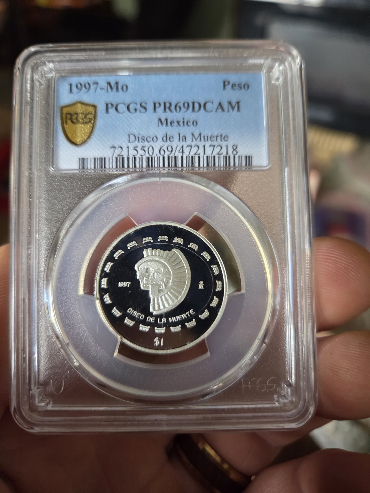 1997 Pcgs Pr69dcam Disco De La Muerte