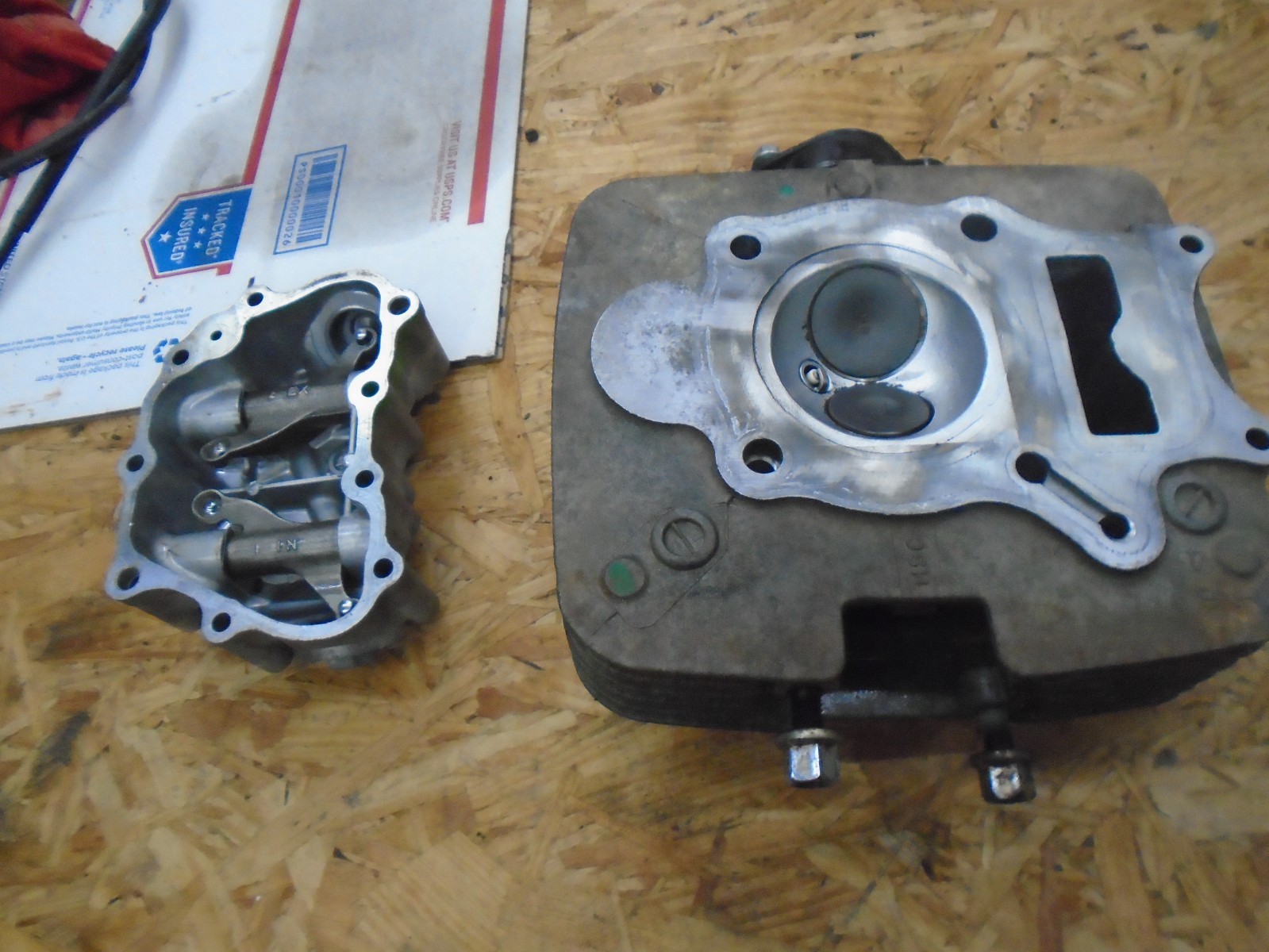 2007 HONDA RECON TRX250te ES OEM cylinder head valve cover rocker arms TRX250