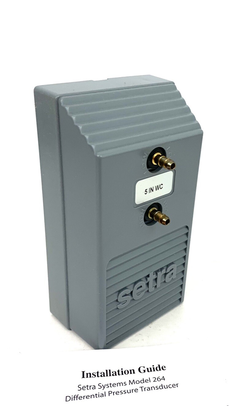 SETRA MODEL 264 - DIFFERENTIAL PRESSURE TRANSDUCER - 2641005WD11A1C