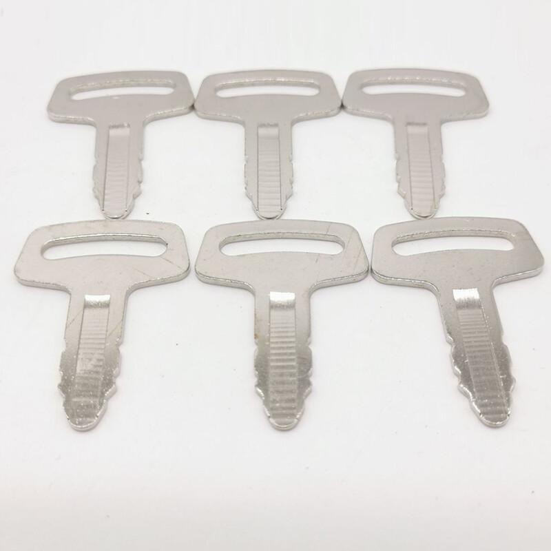 6pcs Ignition Key RC101-53630 for Kubota Excavators K008 KX101 KX151 KX41H KH101