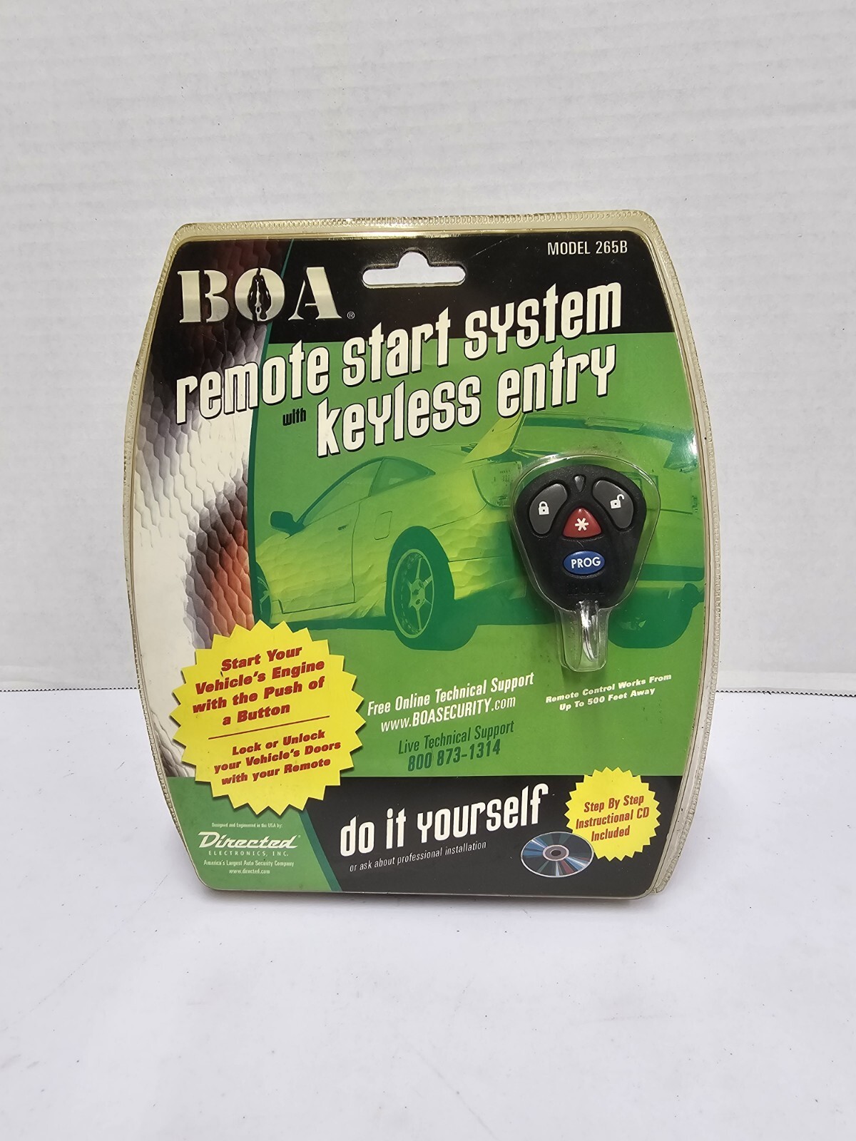 BOA Remote Start System & Keyless Entry 265B Installation Kit Universal
