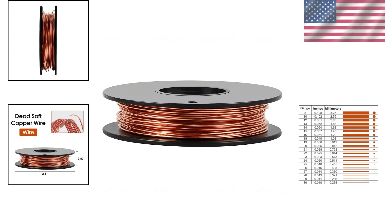 Flexible 5 oz 426 Feet Dead Soft Copper Wire for DIY Artwork & Electroculture