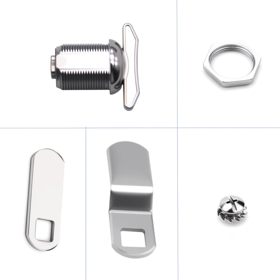 5/8" Thumb Operated Offset Cam Lock, RV Compartment Latch, Non-Locking Thumb ...