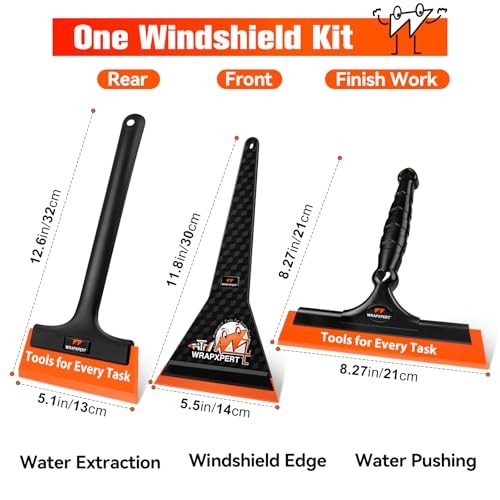 Window Tint Tools Kit, 3 Pack Window Tint Squeegee for Windshield Auto