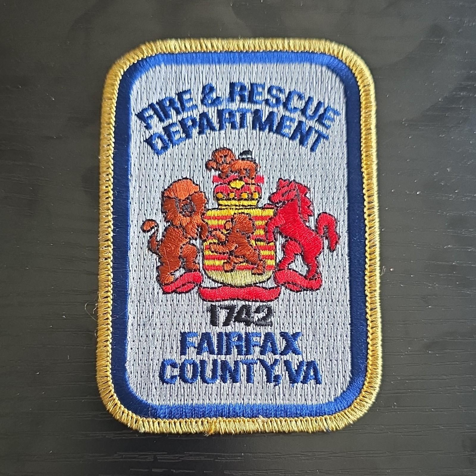 VA - Fairfax County Fire & Rescue Firefighting & Rescue Patch 1742