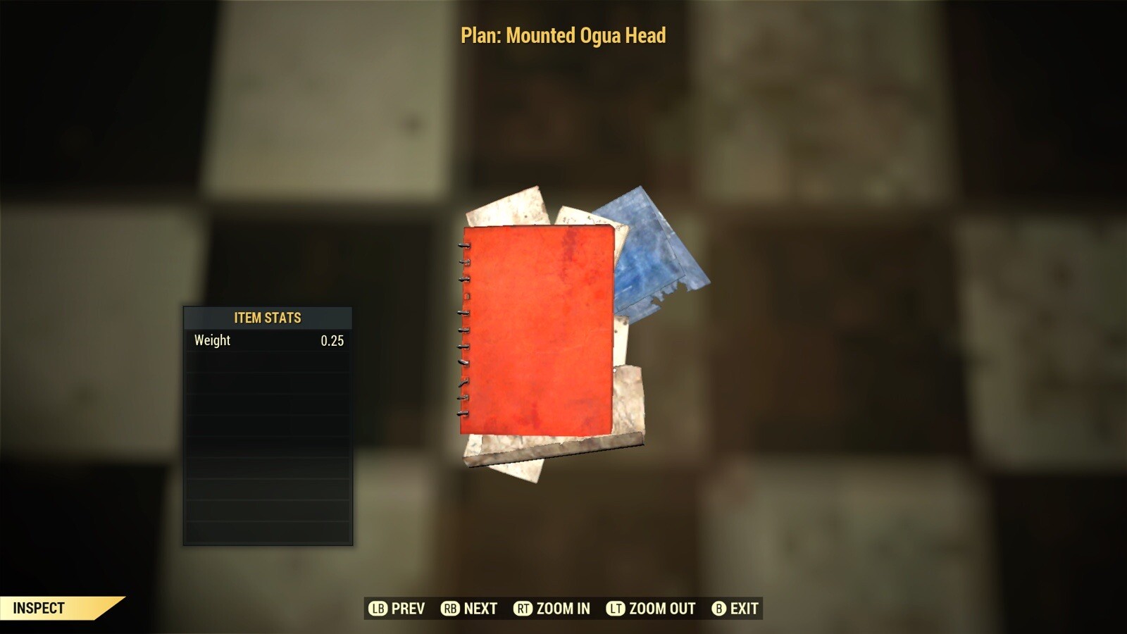 (Xbox) Mounted Ogua Head Plan