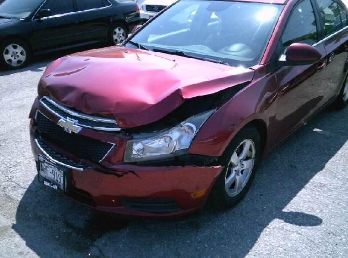 Used Left Sun Visor fits: 2014 Chevrolet Cruze w/illuminated Left Grade A