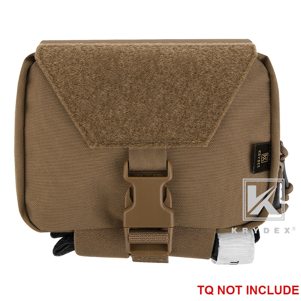 KRYDEX Rip Away IFAK Pouch Medic EMT Bag Storage BELT/MOLLE Mounted Coyote Brown