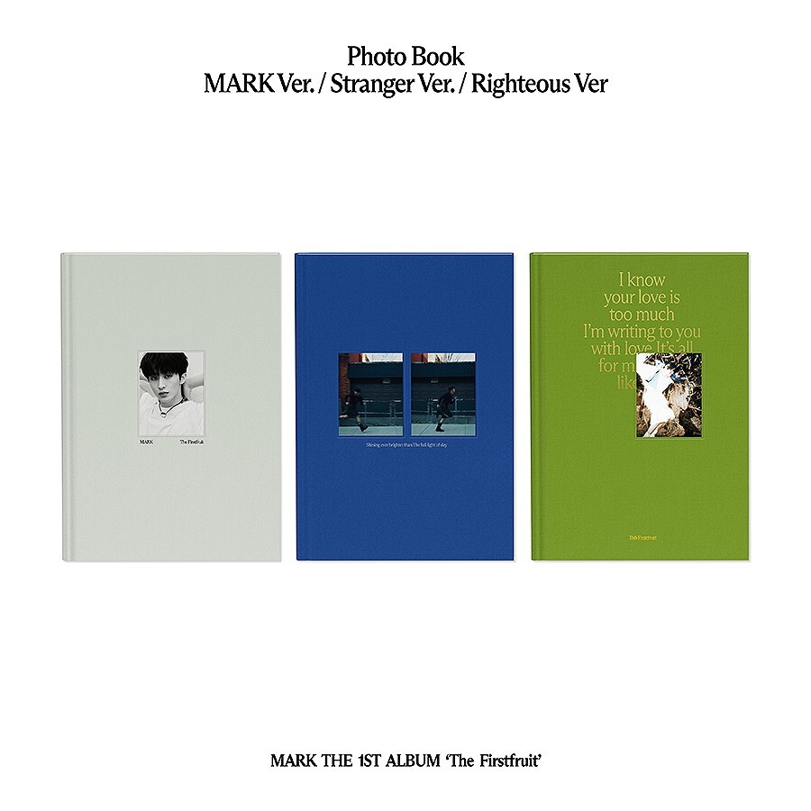 NCT MARK [THE FIRSTFRUIT] Album PHOTOBOOK 3 Ver SET/3CD+3Book+3Photo+3Card+GIFT