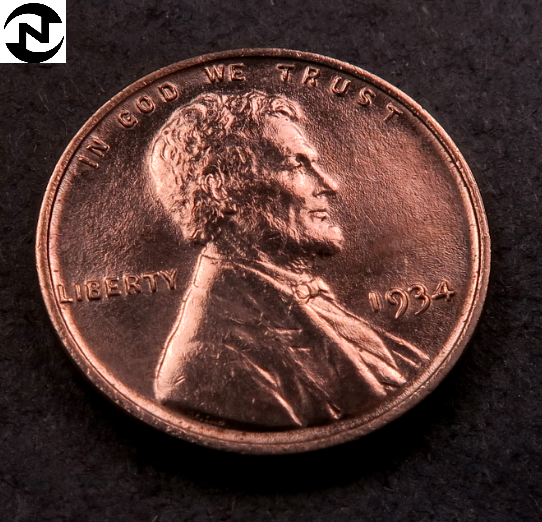 1934 Lincoln Wheat Penny Cent ~ Gem BU (red)