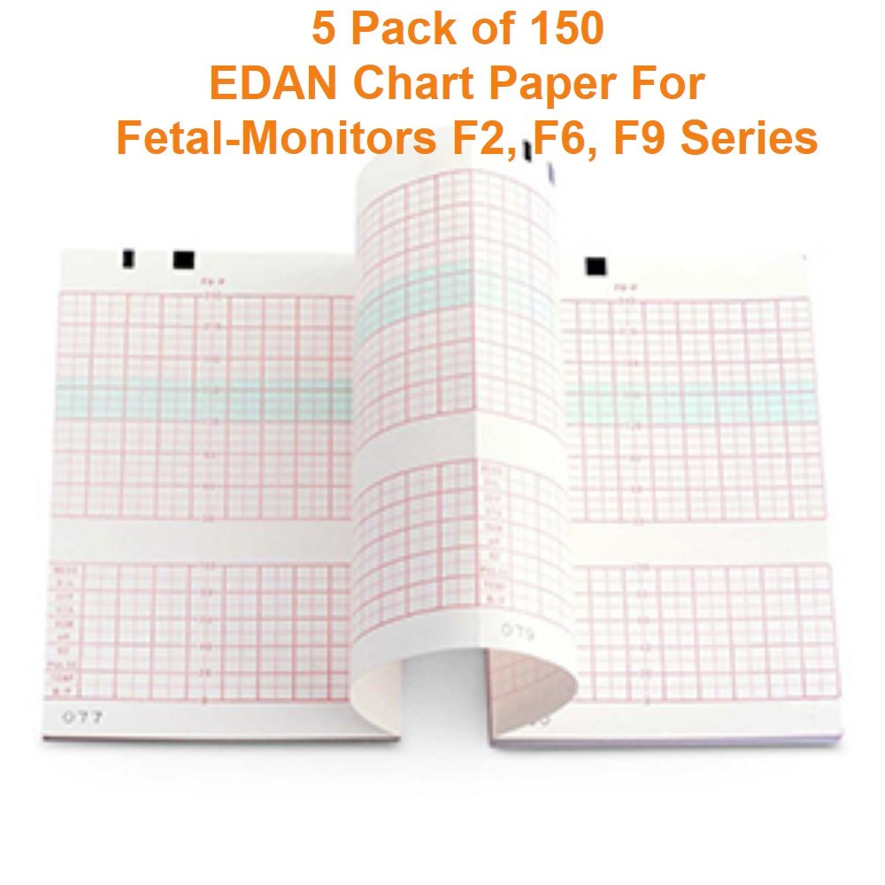Edan Recording Chart Thermal Paper for Fetal Monitors F2, F6, F9 Series, FETAL-P