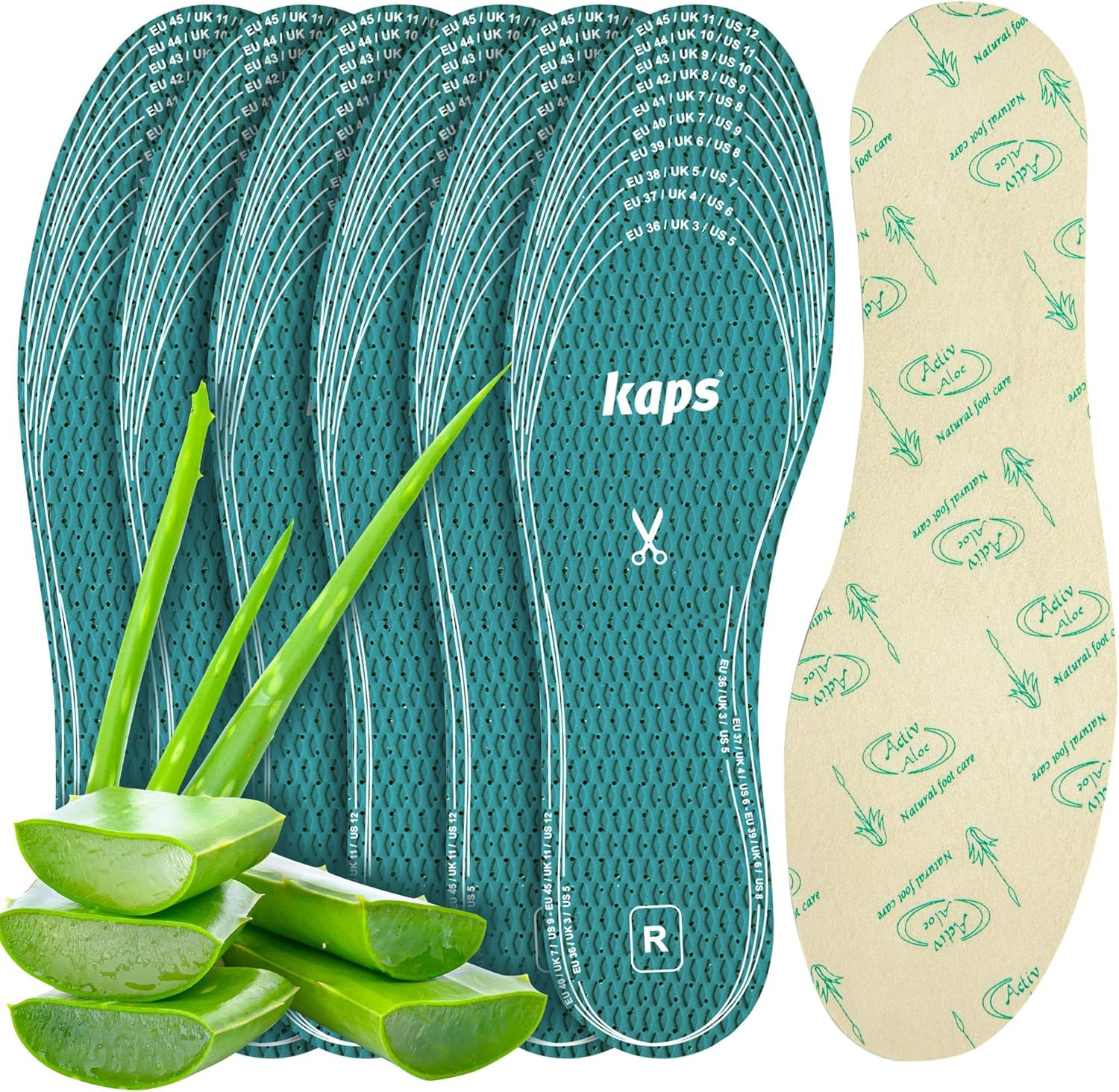 Adult Insoles with Shoe Odour Eliminator – Ultrafresh Shoe Insoles for Women & M