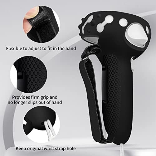 Controller Grips for Oculus Quest 2, Extended Silicone VR Grips Cover Protector
