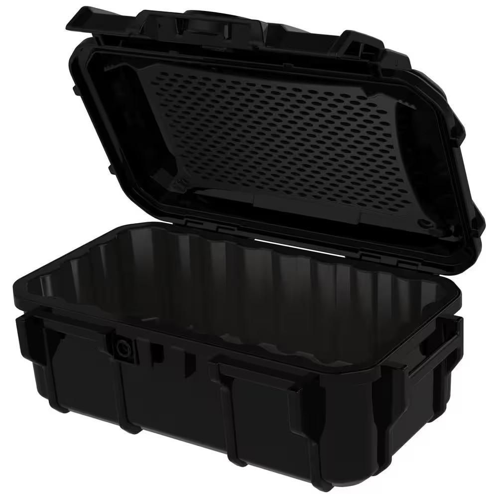 5.8 In. Black Watertight Tool Case