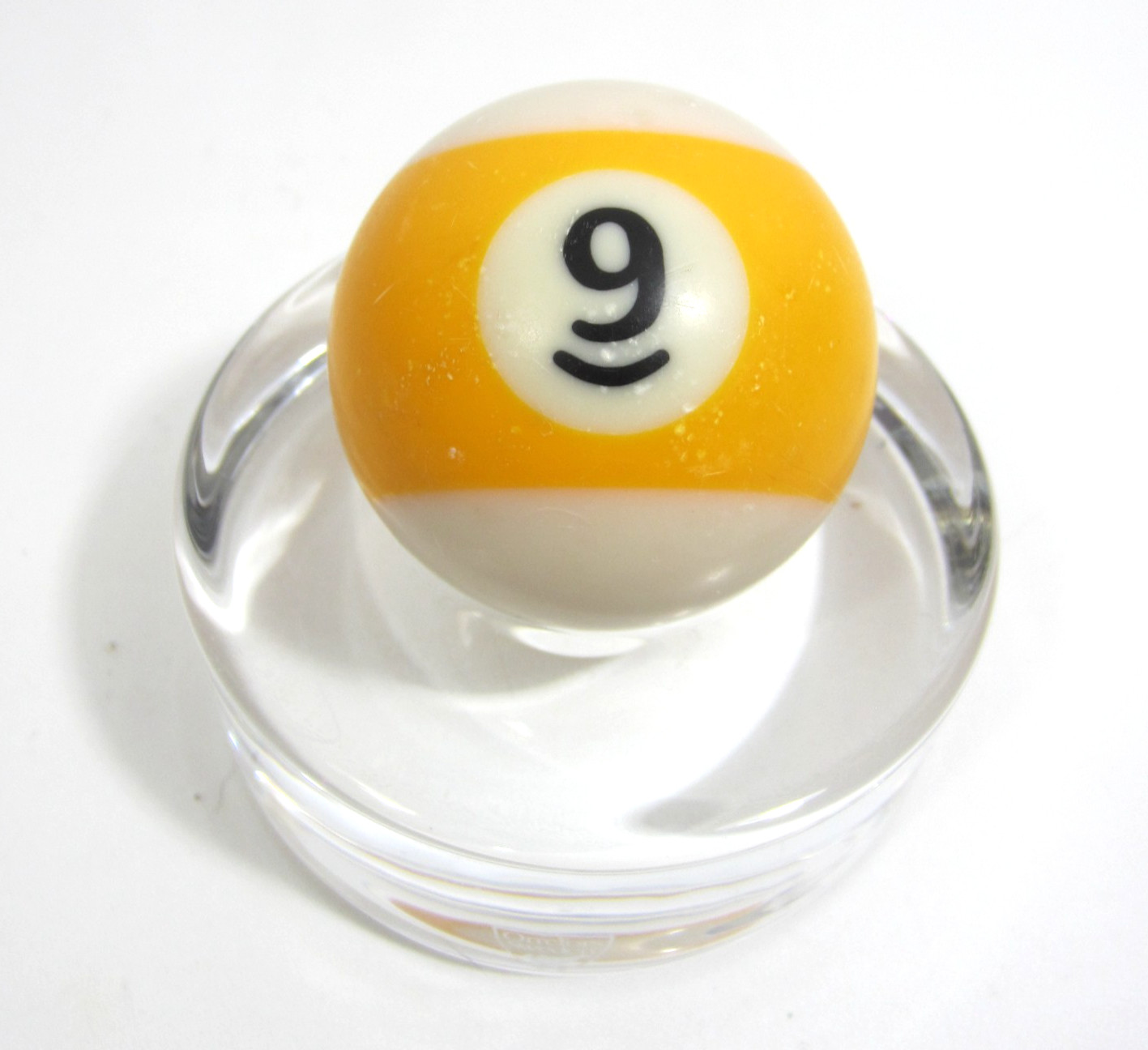 Vintage 2 1/4" Billiard Ball #9 Yellow Stripe Pool Replacement Lost Single