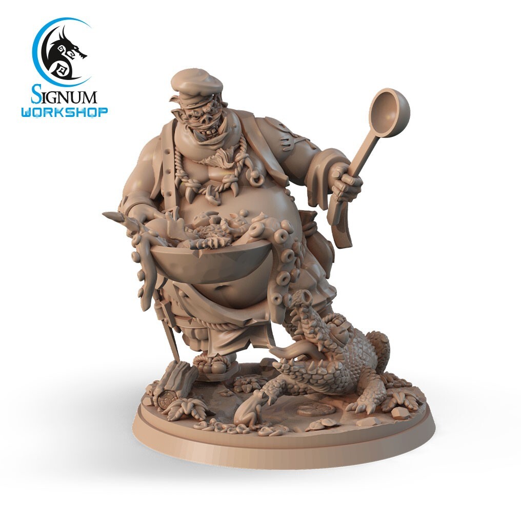 Habrar - Ogre Pirate Chef Cook - Signum Games - Fantasy Dungeons and Dragons