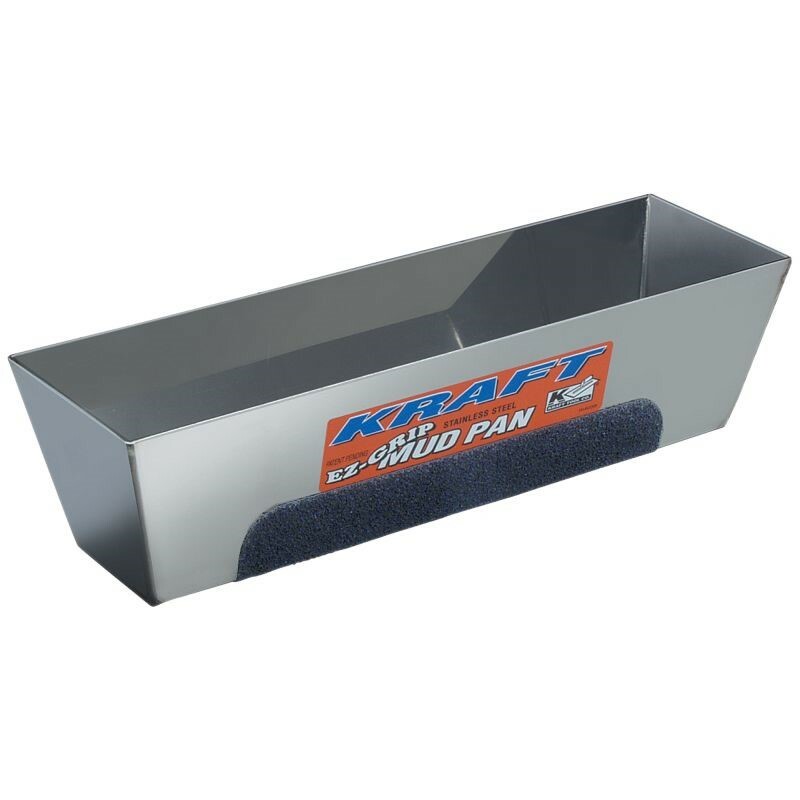 Kraft Tool 12" EZ-Grip Stainless Steel Mud Pan Made in the USA