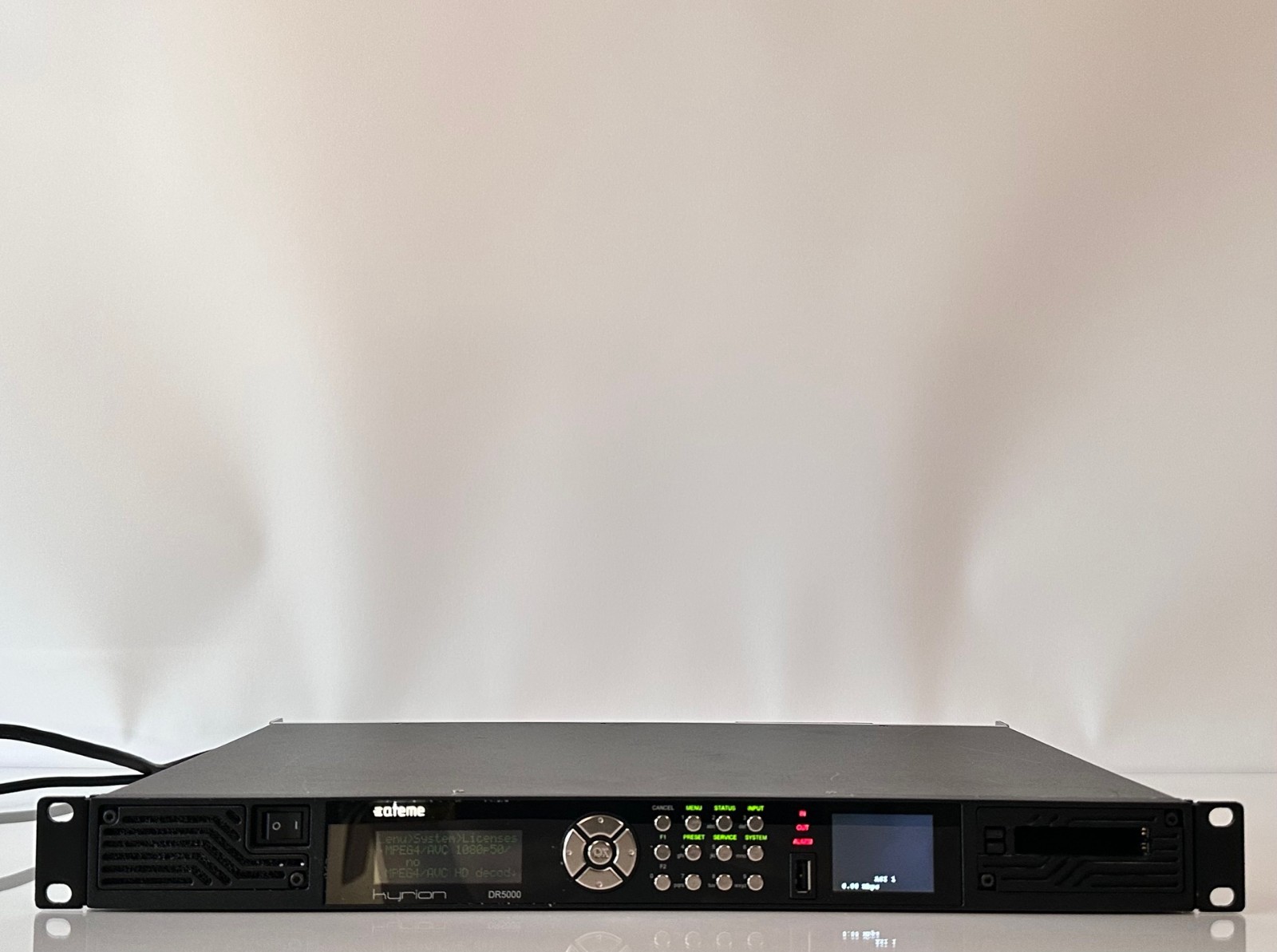 Ateme Kyrion DR5000 Contribution Video Decoder DR5000/PLKYR-DR-DP Dual PSU