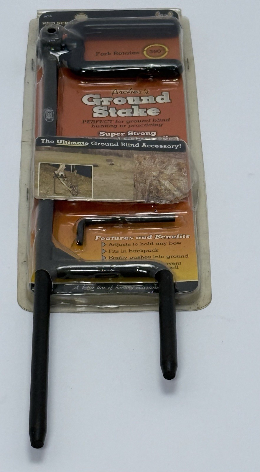 HME HME-AGS Archers Ground Stake Archery Hunting Range Field Gear Bow Hanger