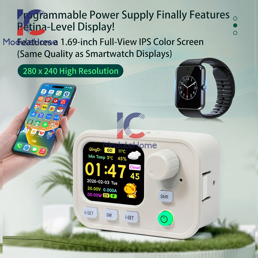 SK200W CNC Buck-Boost Adjustable Power Supply Dual System Bluetooth WIFI Control