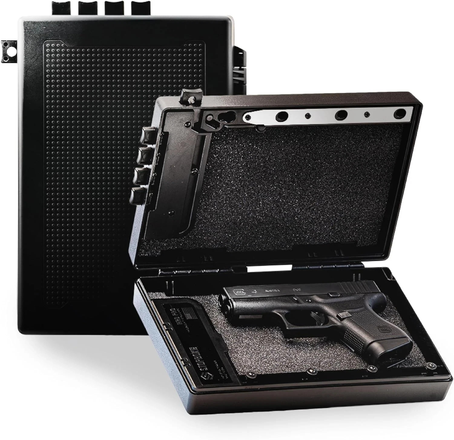 STOPBOX PRO Gun Safe Alternative for Handgun Storage, Instant Access, Portable