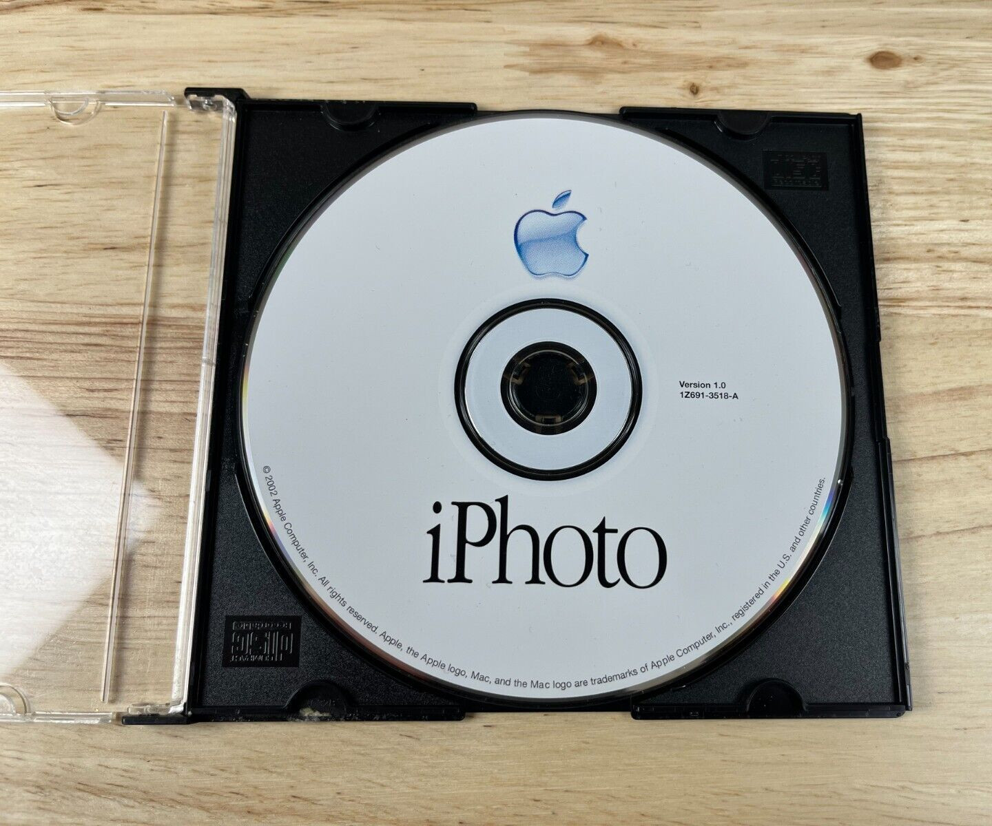 Vintage 2002 Original iPhoto 1 v1.0 Mac Macintosh Software Install Disc CD