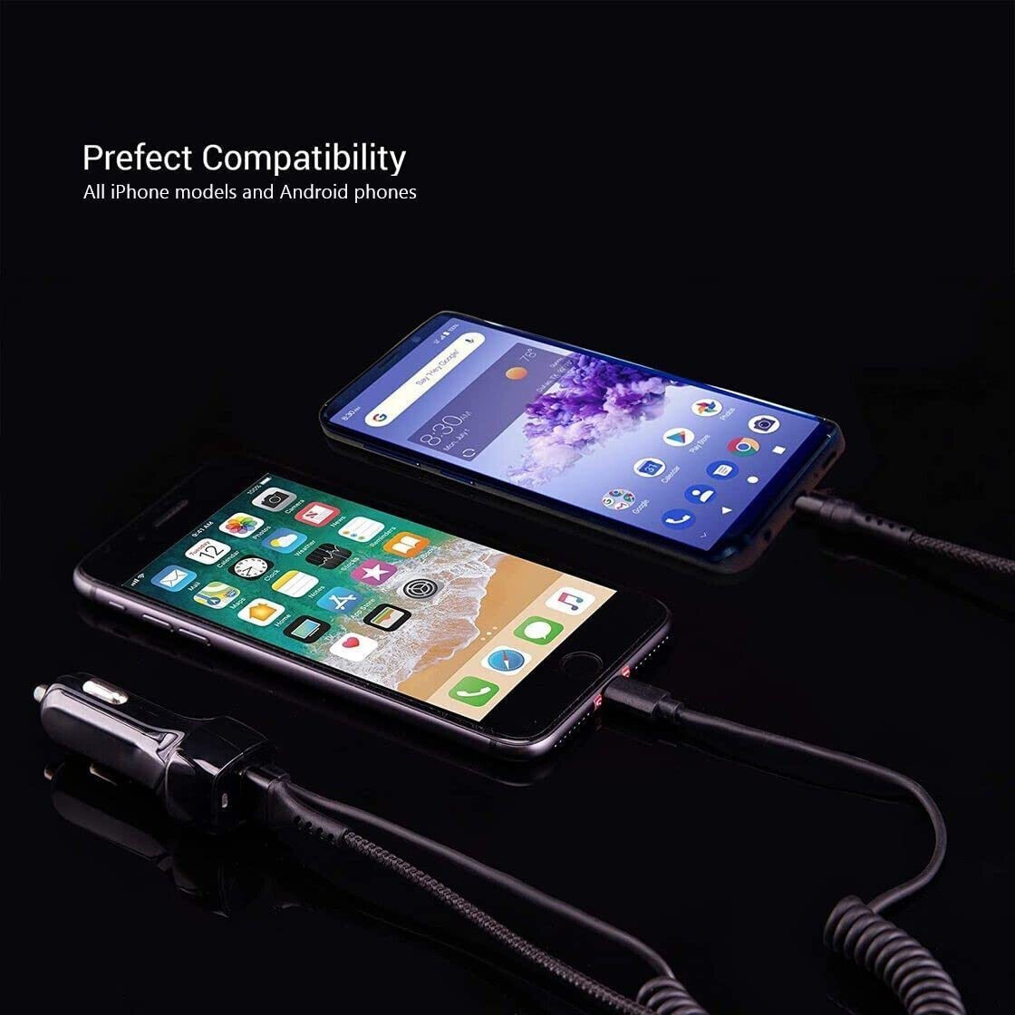 FAST Rapid Car Charger USB Charging Adapter For iPhone 12 13 14 Pro Max Samsung