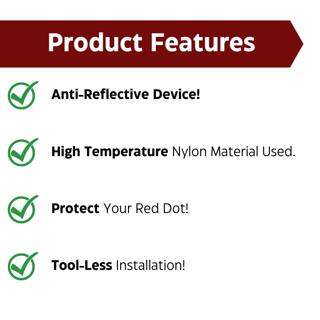 Killflash Compatible for Holosun 507C / 407C | Red Dot Lens Cap | Hex Cover A...