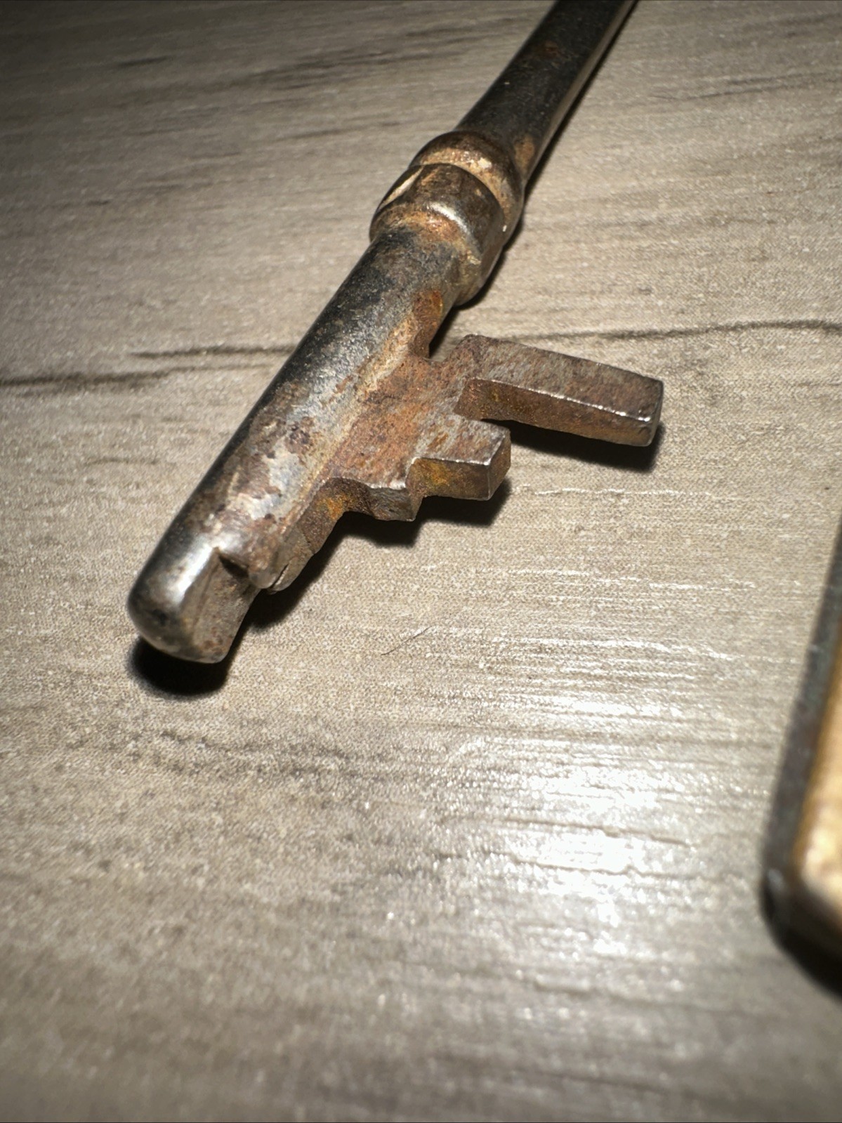 Antique Corbin Skeleton Key Solid Barrel Key. Unique Tip Design!!