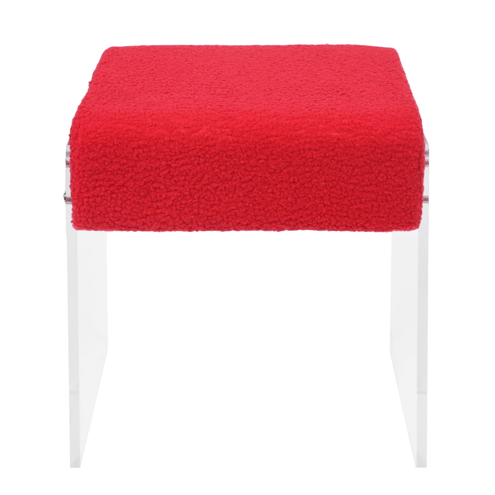 Modern Minimalist Acrylic Stool Chair, Makeup Stool Chair with Cushion