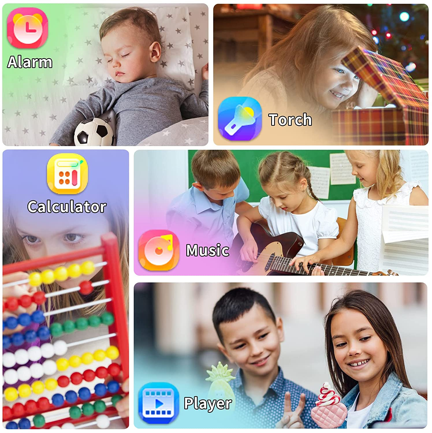 Smart Watch for Kids with 39 Games Alarm Clock, Touchscreen, Calendaring Camera