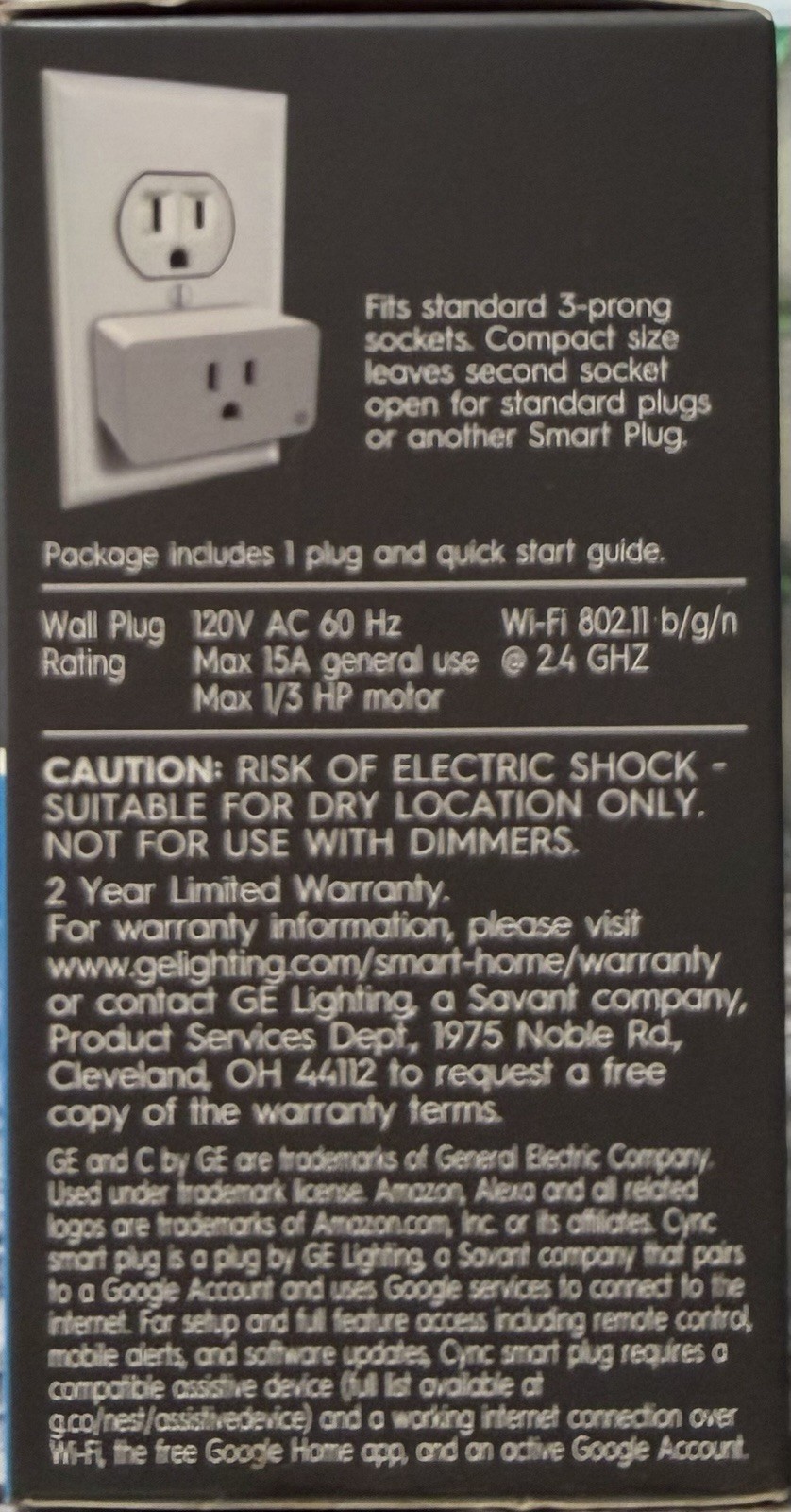 C by GE - INDOOR Smart Plug with Smart PLUG - Alexa / Google ASSISTANT FAST SHIP