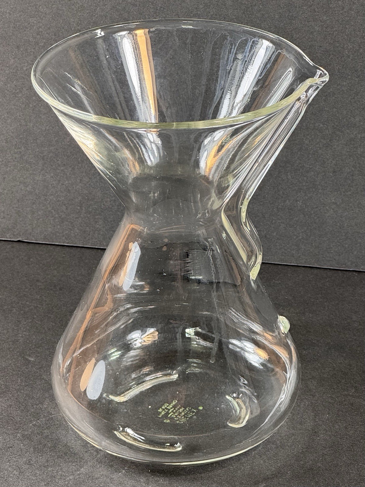 Vintage CHEMEX PYREX Glass Coffee Maker Pour Over Carafe Made In USA