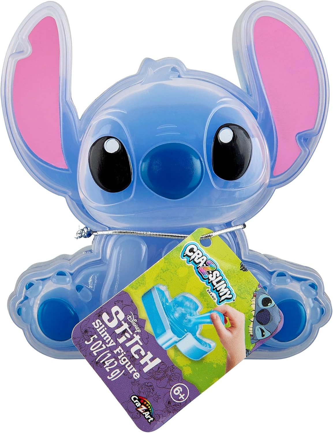 CRA-Z-Slimy Stitch Slime Toy- Glossy, Stretchy, Super Soft, Smooth Blue Stitc...